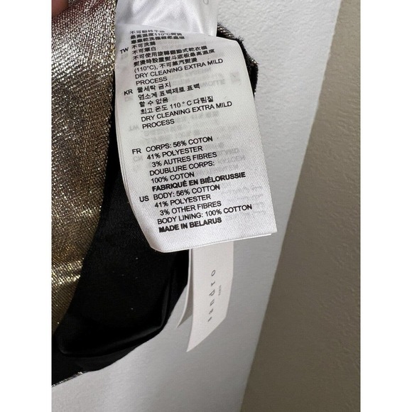 Sandro Palacio Metallic Mini Dress - Picture 6 of 9